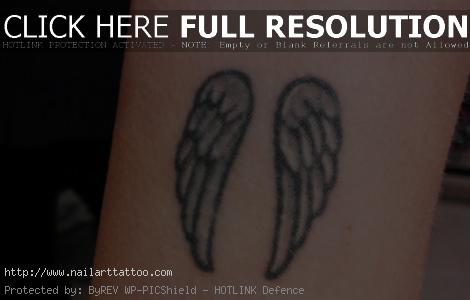 Small Angel Wings Tattoos Designs