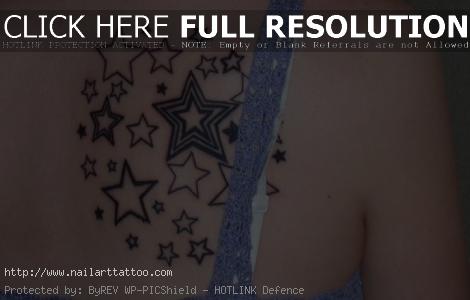 Star Tattoos On Spine