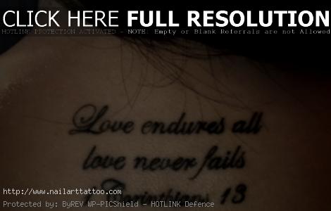 1 corinthians 13 tattoo ribs