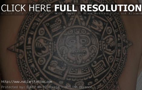 aztec calendar tattoos pictures