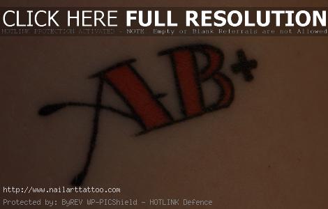 blood type tattoo