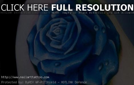 blue rose tattoo designs