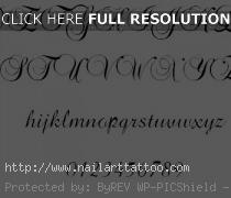 cursive tattoo font generator